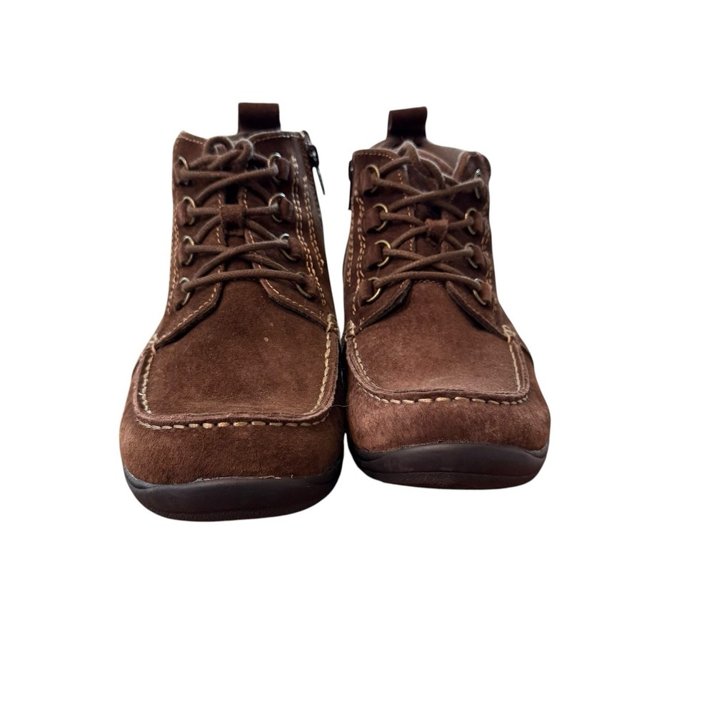 Earth Origins Diane Ankle Boot Brown Suede Size 9.5 Hiking Walking EUC - Picture 4 of 15